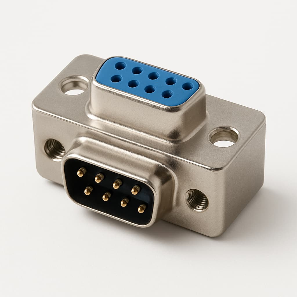 FAW1SPG1U 9P D-SUB adapter F/M — illustratieve, door AI gegenereerde afbeelding