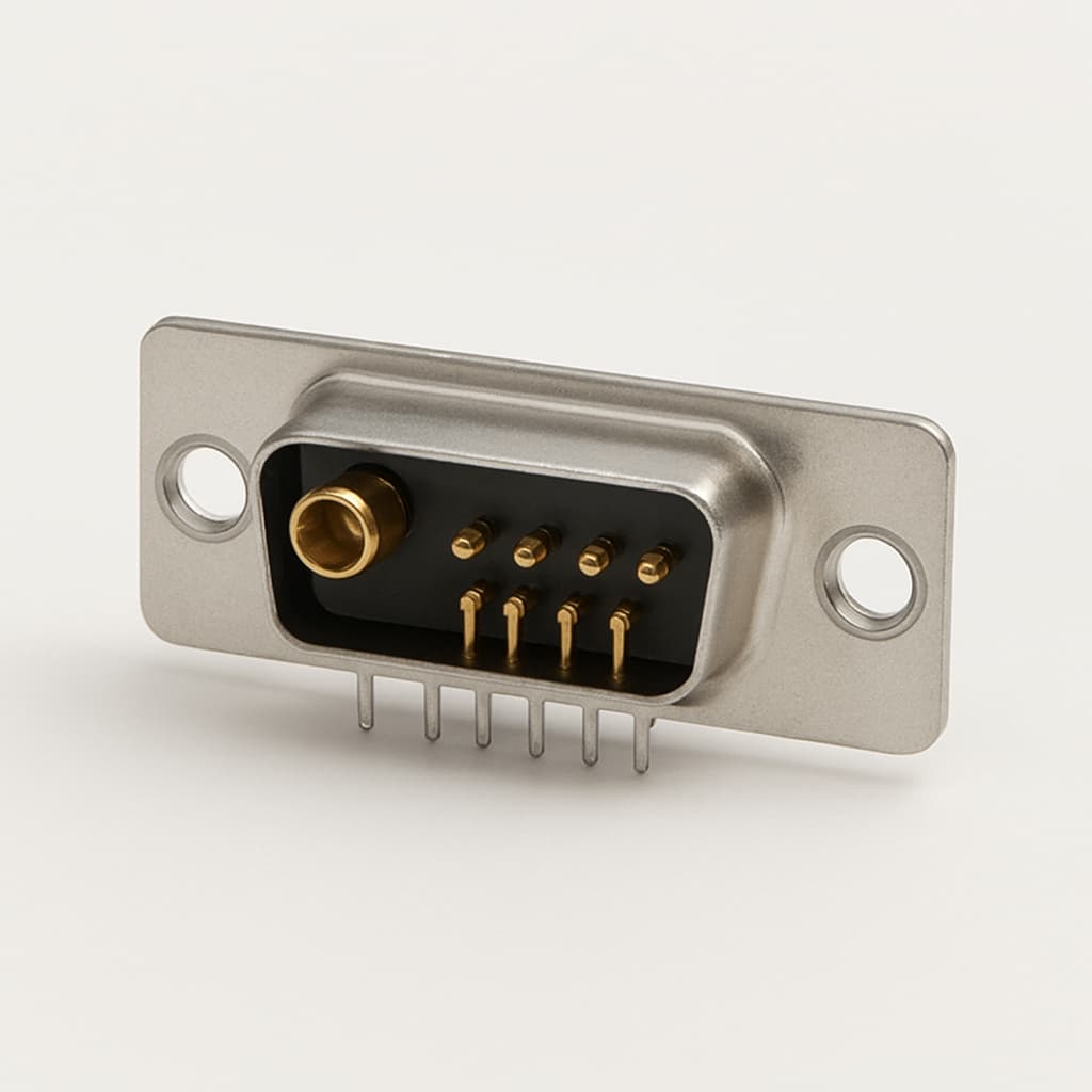 FM7W2S5-1373 7W2 D-sub PCB-connector — illustratieve, door AI gegenereerde afbeelding