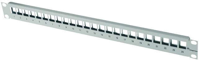 Telegaertner H02025A0221 19" frontplaat 1 HU, zwart