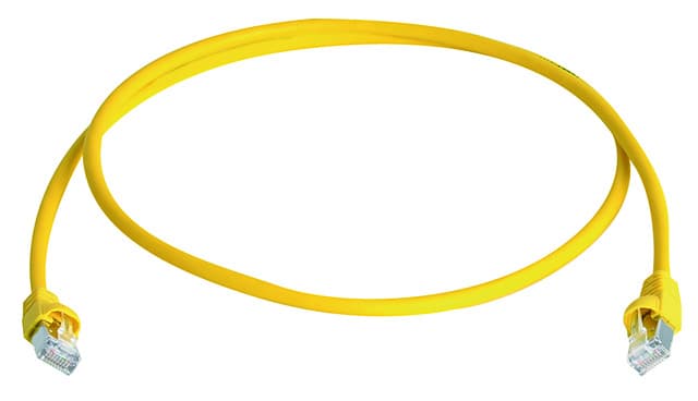 Telegaertner L00000A0076 patchkabel Cat.6A MP8 FS 500 LSZH 0.5 m geel