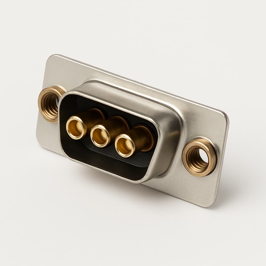 FMT5W5P-K120 D-Sub Stecker 5W5 Steckverbinder — illustrative, KI-generierte Abbildung