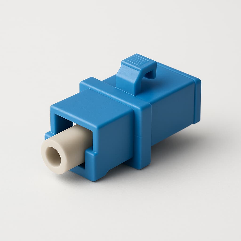 Telegartner J08051A0011 E2000-adapter — illustratieve, door AI gegenereerde afbeelding