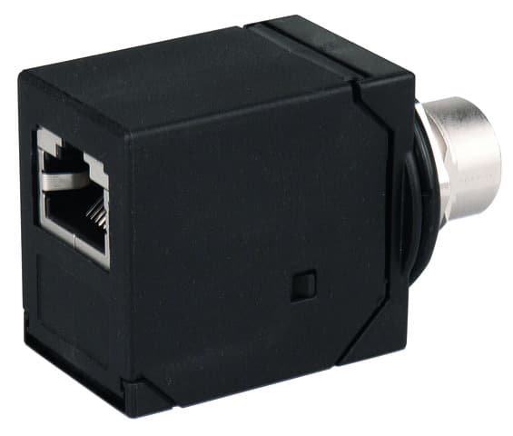 Telegaertner J80029A0200 M12x1 naar RJ45 X-gecodeerde Cat.6A connector