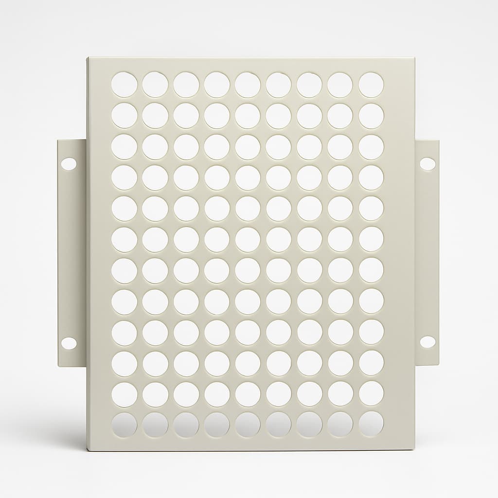 Telegartner H02025A0526 frontplaat Basis V 3HU — illustratieve, door AI gegenereerde afbeelding