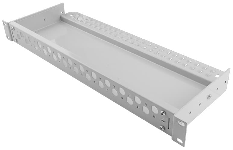 Telegartner H02030A0452 19" Econ. V 1 HU Panel für 24 BNC-Adapter