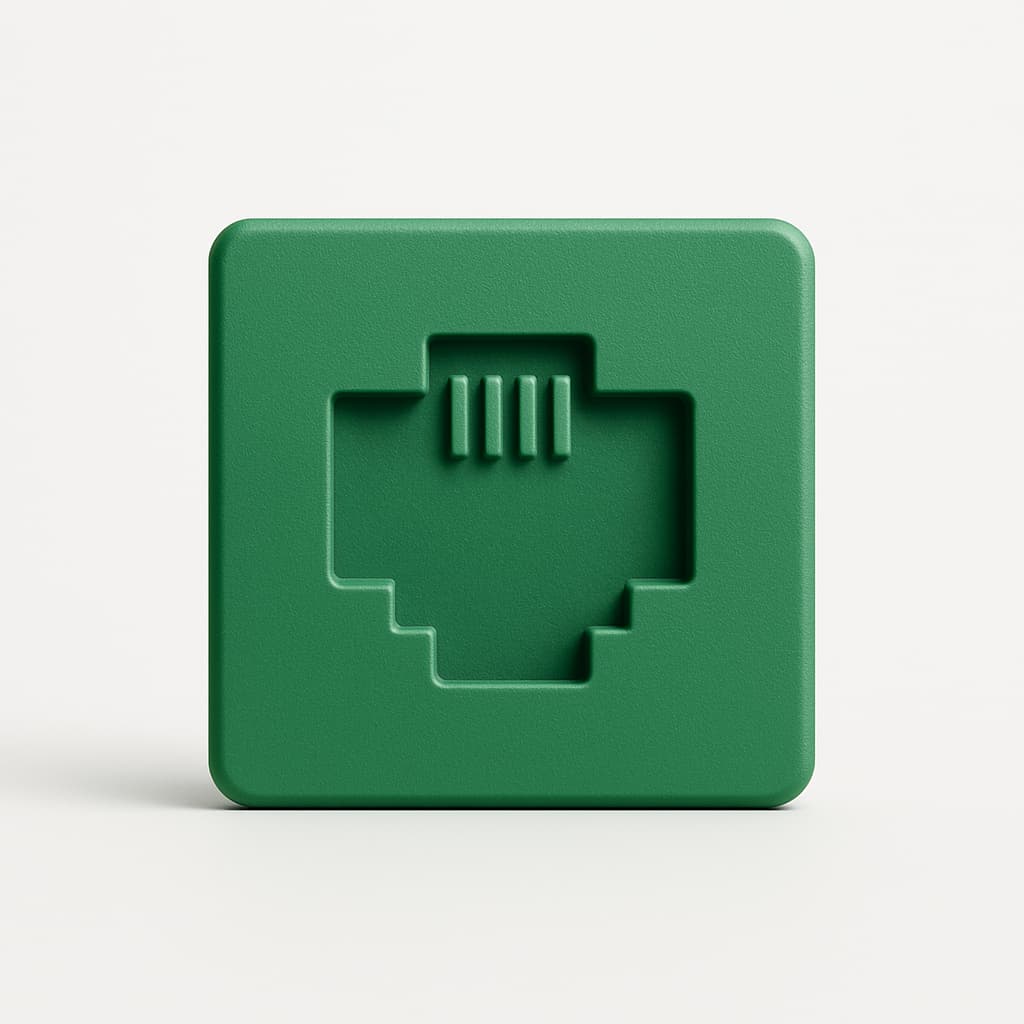 Telegartner B00111A0023 pictogram voor data, groen — illustratieve, door AI gegenereerde afbeelding