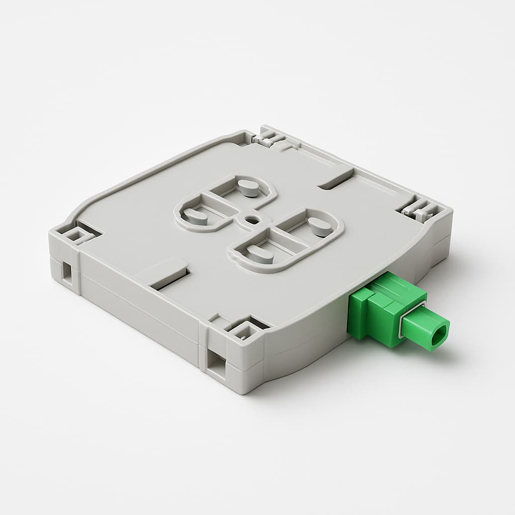 Telegartner H02050A0178 Telekom splicecassette — illustratieve, door AI gegenereerde afbeelding