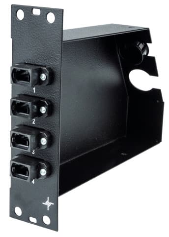 H02050F4252 3 HU / 7 PU FanOut Module met 4 MPO/MTP®-adapters