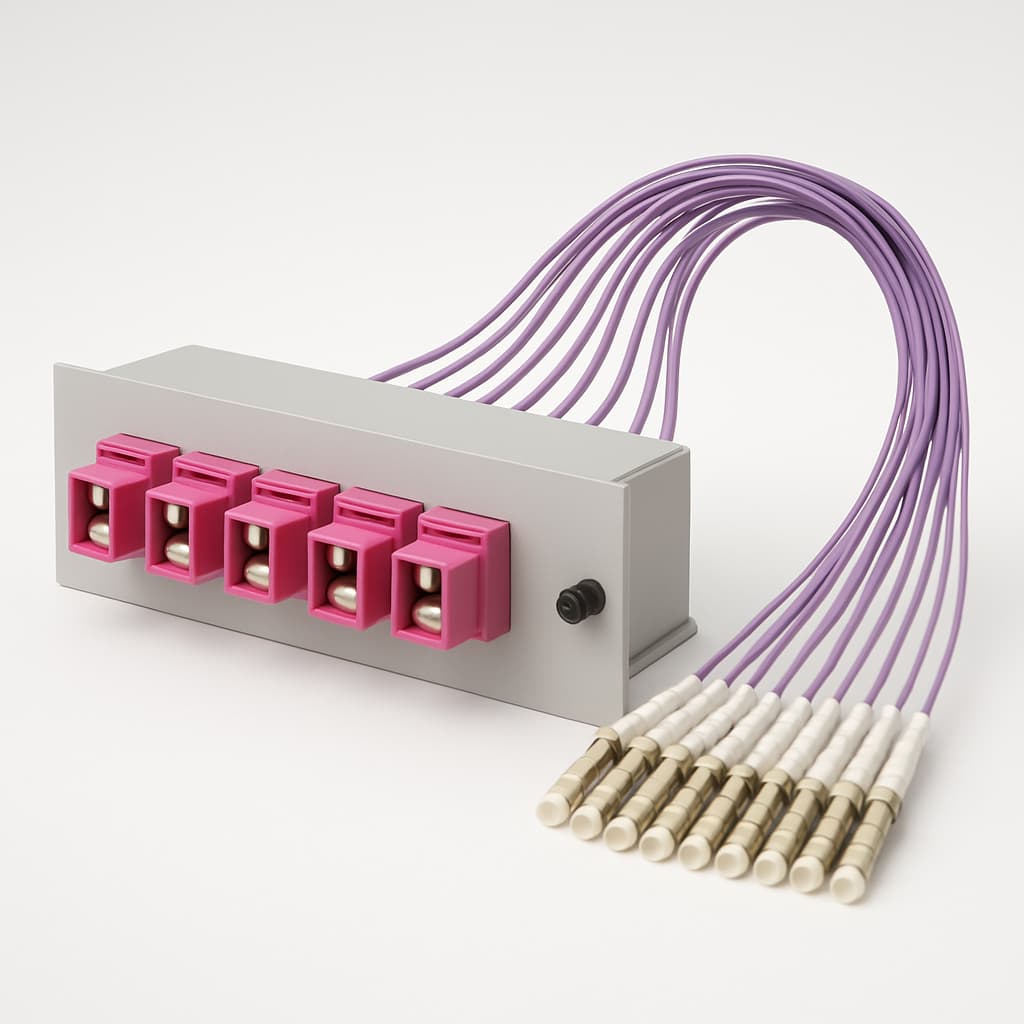 Telegartner H02053G0168 FO 3 HU/7PU Modul — illustrative, KI-generierte Abbildung