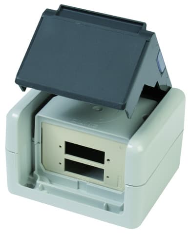 Telegaertner H82000A0013 FO-aansluitdoos IP44 voor 2xSC Duplex-adapters