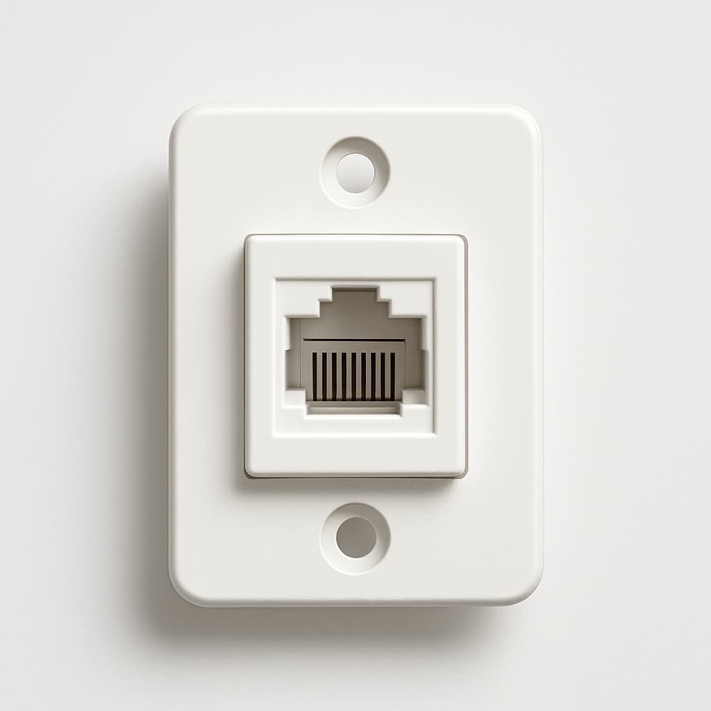 Telegartner J00020A0503C AMJ45/B 8/8 K UP/50 — illustratieve, door AI gegenereerde afbeelding