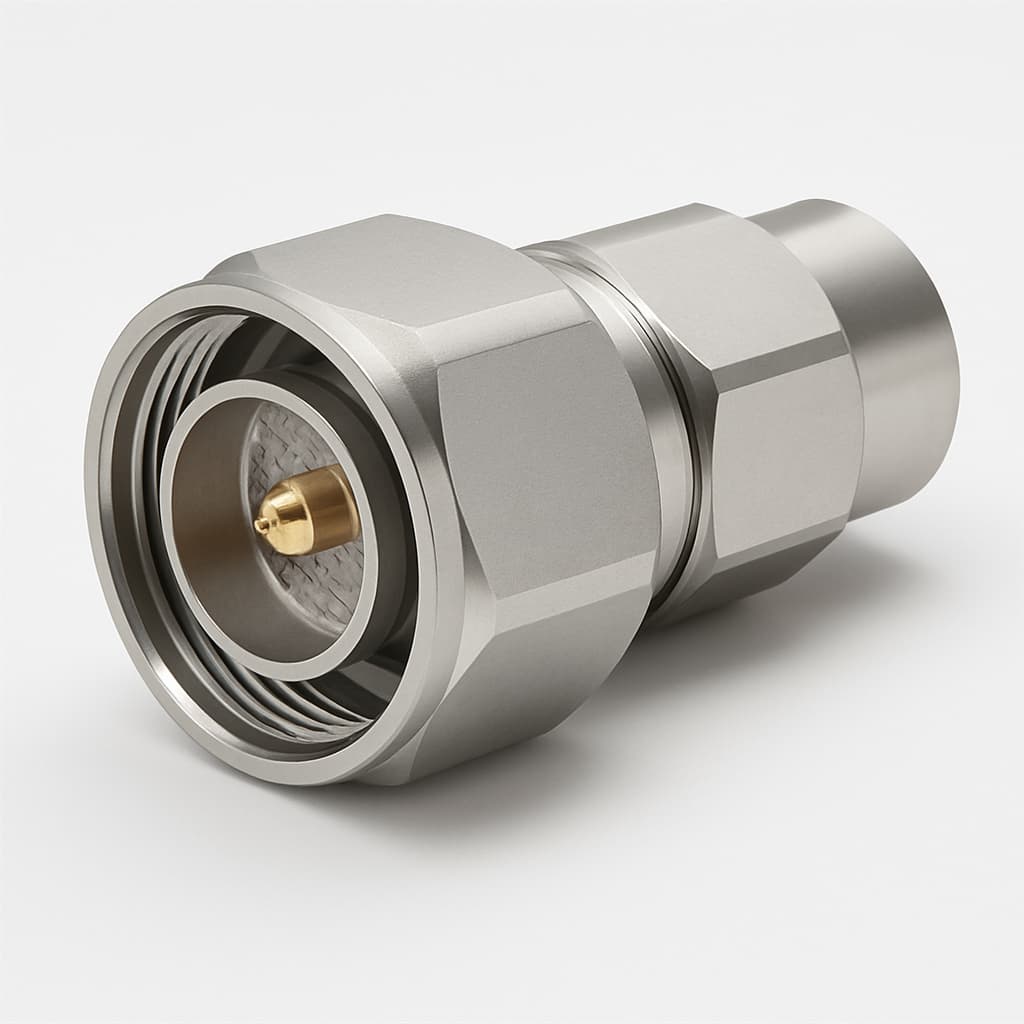 Telegartner J01120B0019 7-16 Coaxial Plug Connector — illustrative AI-generated image
