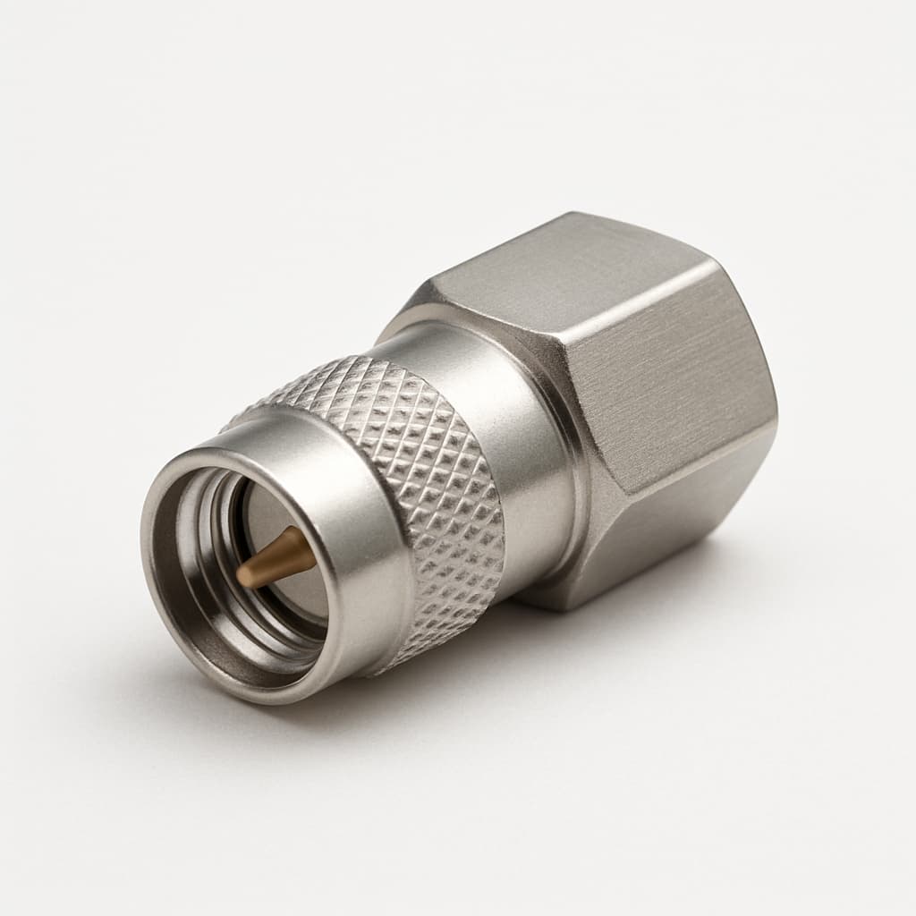 Telegartner J01150A0749 SMA-Stecker, 50 Ohm — illustrative, KI-generierte Abbildung