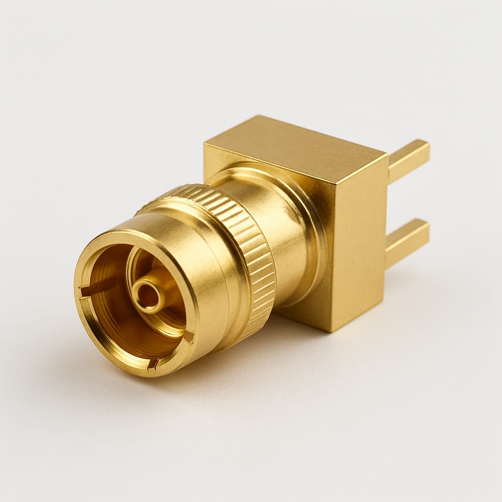 Telegartner J01390C0021 SMP Str. PCB Plug, Limited Detent — illustrative AI-generated image