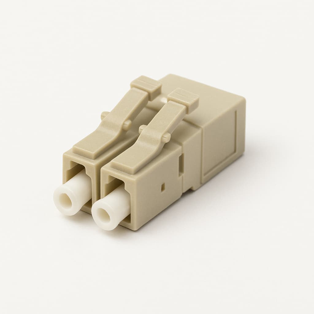 Telegartner J08070A0044 LC Duplex Connector MM Ceramic — illustrative AI-generated image