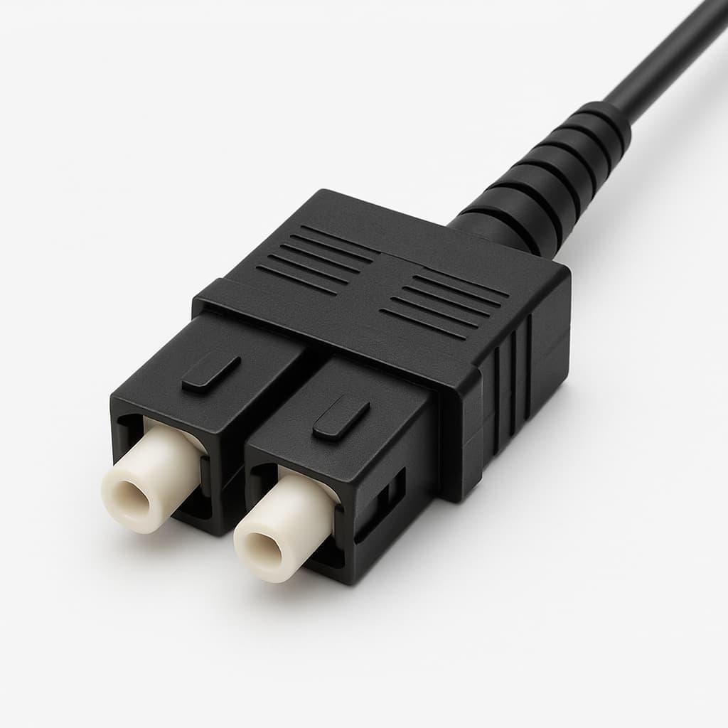 Telegartner J08080B0002 SC Duplex MM Plug — illustrative AI-generated image