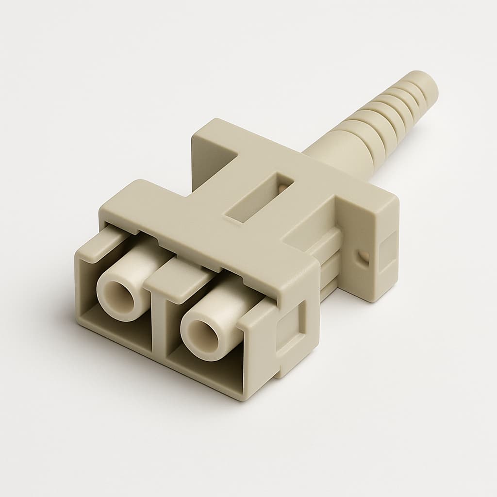 Telegartner J08080B0019 T-SC Duplex Plug — illustrative AI-generated image