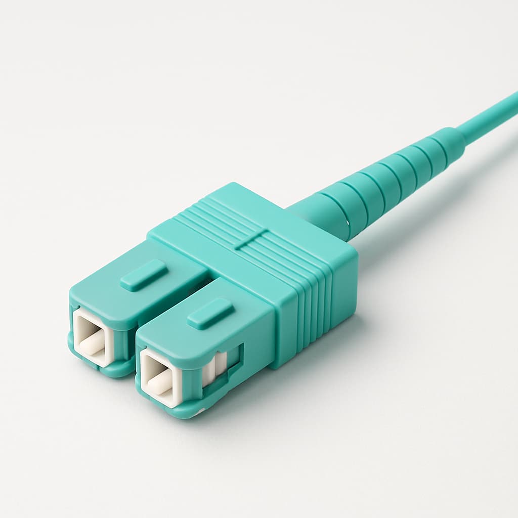 Telegartner J08080B0024 SC Duplex MM Plug — illustrative AI-generated image