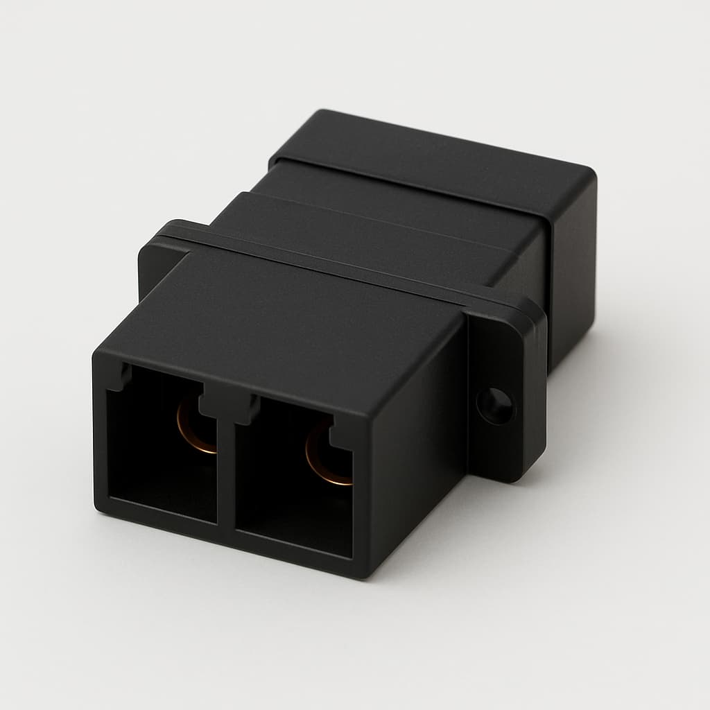 Telegartner J08081A0038 SC Duplex Adaptor — illustrative AI-generated image