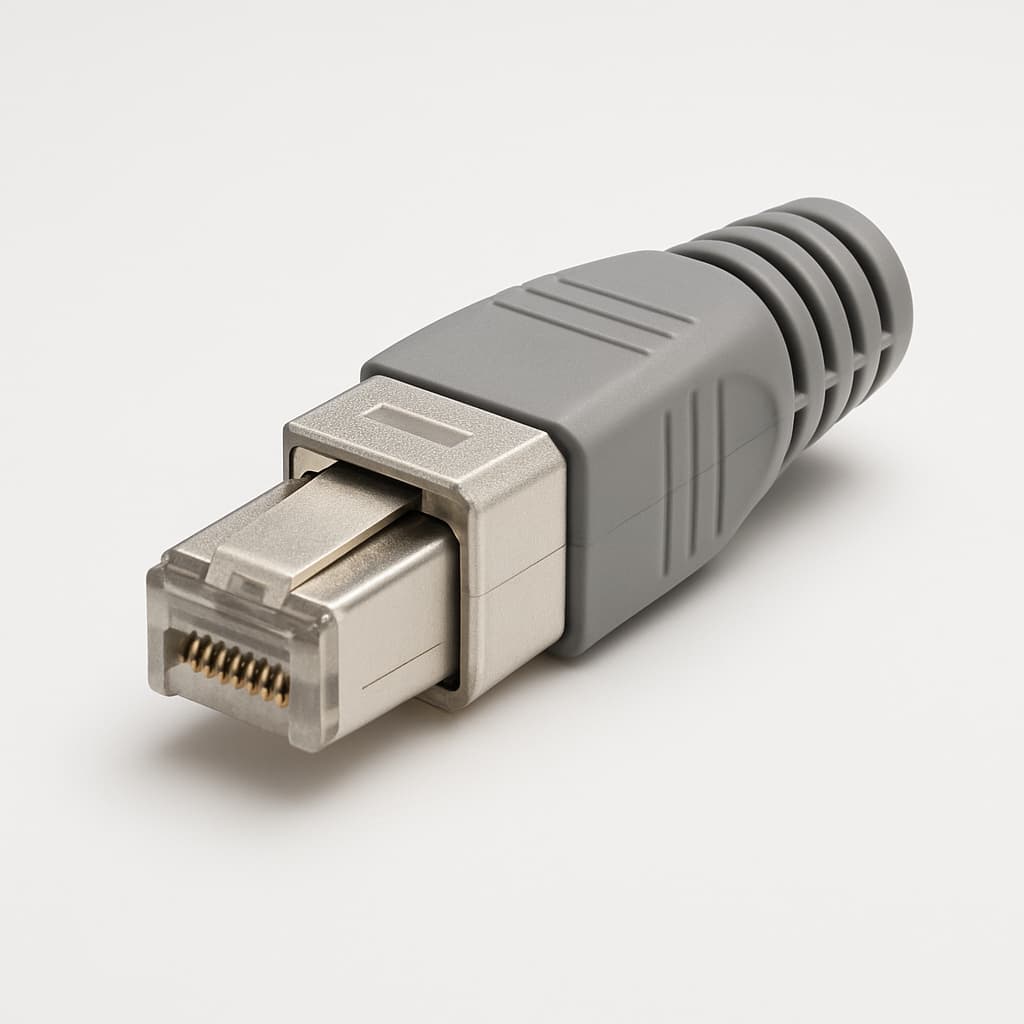 Telegartner J80026A0022 STX V14 RJ45 Field Plug Set — illustrative AI-generated image