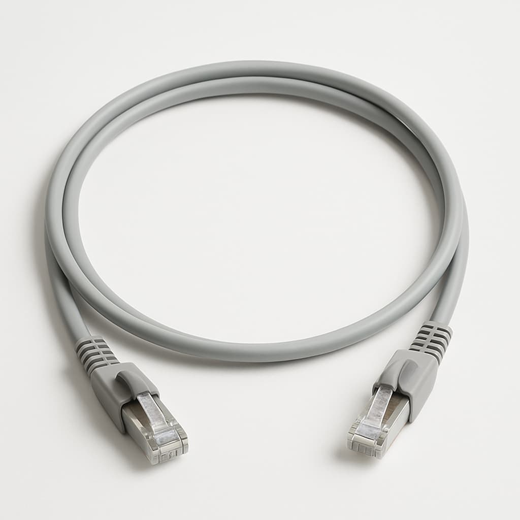 Telegartner L00000A0375 Mini S/FTP Cat.6A Patch Cord, 1.0 m — illustrative AI-generated image