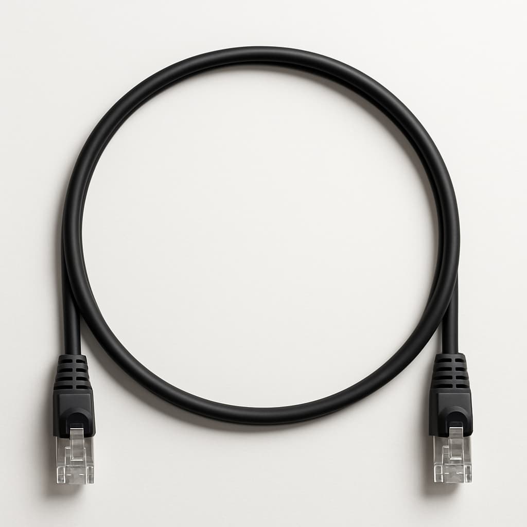 Telegartner L00000A0379 Mini Patch Cord S/FTP Cat.6A 1.0 m — illustrative AI-generated image