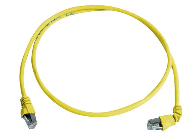 Telegaertner L00003A0125 Cat.6A(IEC) Patch Cord, 5 m, Yellow