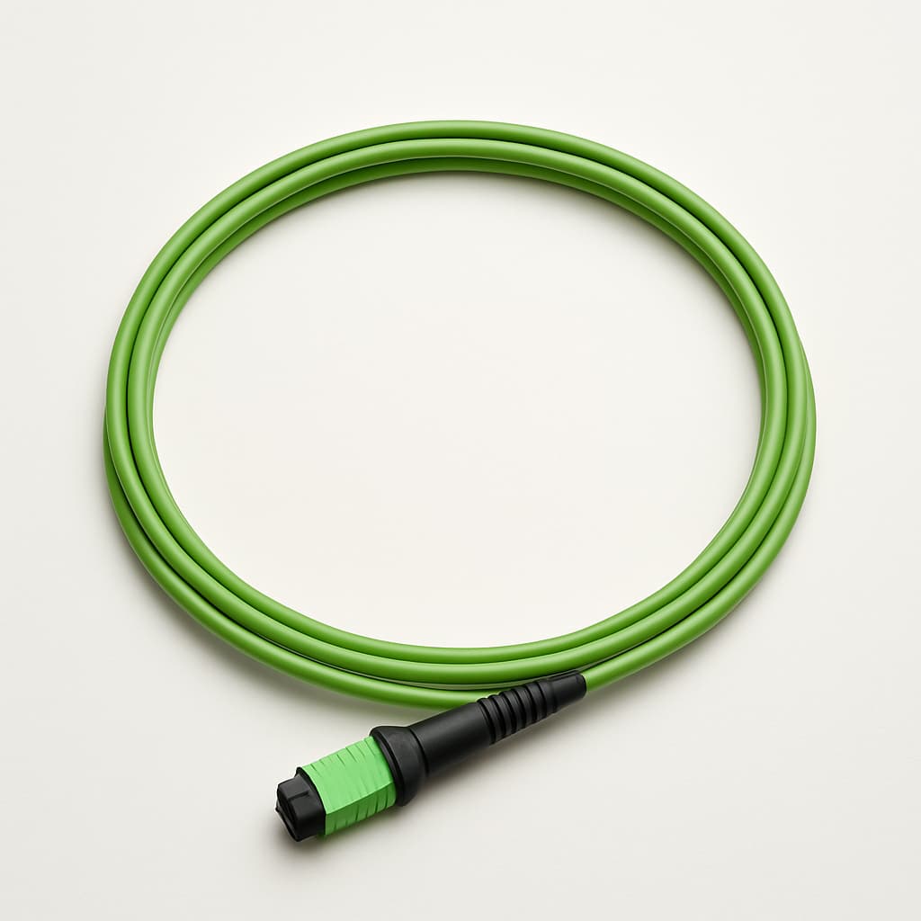 Telegartner L00831A0007 MPO APC Female Patch Cord — illustrative AI-generated image