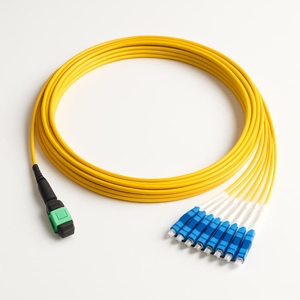 Telegartner L00835A0033 MPO/MTP® APC Harness OS2 — illustrative AI-generated image