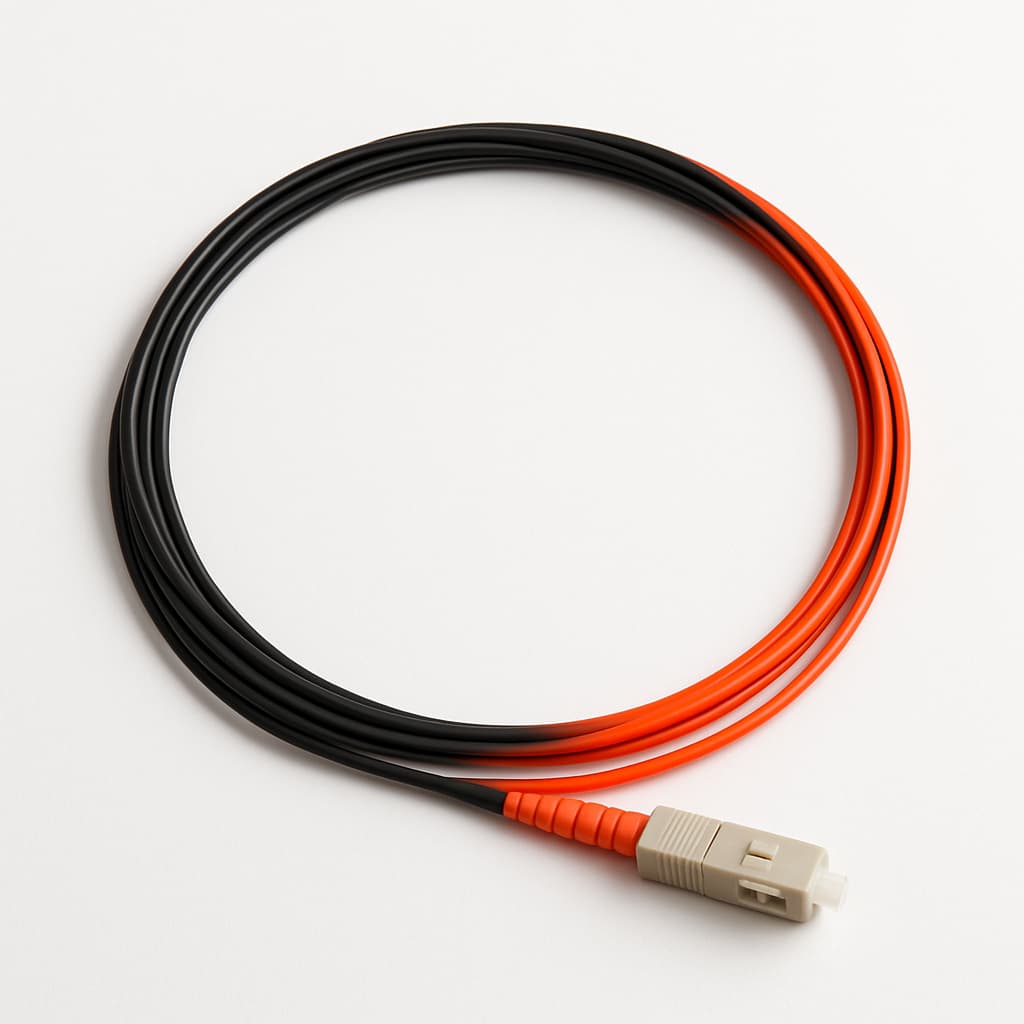Telegartner L00859A0007 Fibre Pigtail 50/125 OM2 — illustrative AI-generated image