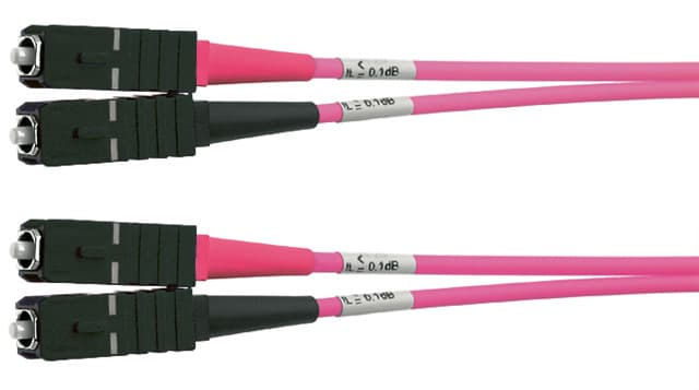 Telegaertner L00880A0017 Duplex Patch Cord G50/125 OM4, 1 m