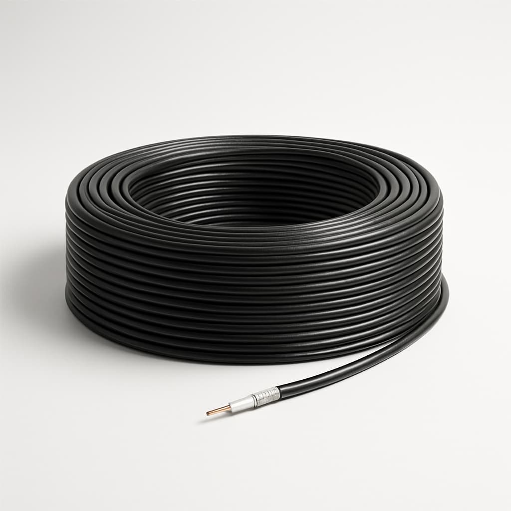 Telegartner L01020B0024 75 Ohm Coax Cable — illustrative AI-generated image