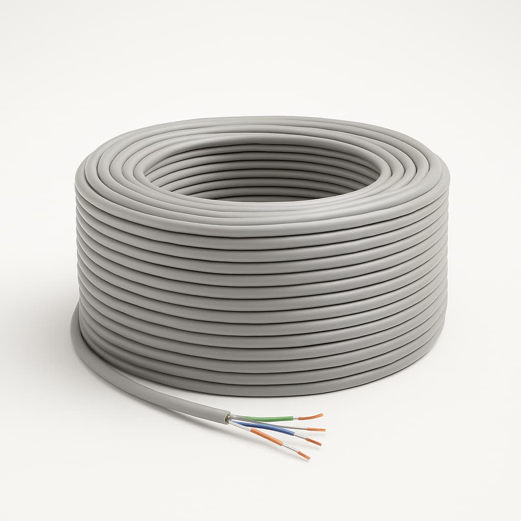 Telegartner L02002A0041 UMJ 150 U/UTP 4x2xAWG24/7 PVC Cat.5 Grey 100 m — illustrative AI-generated image