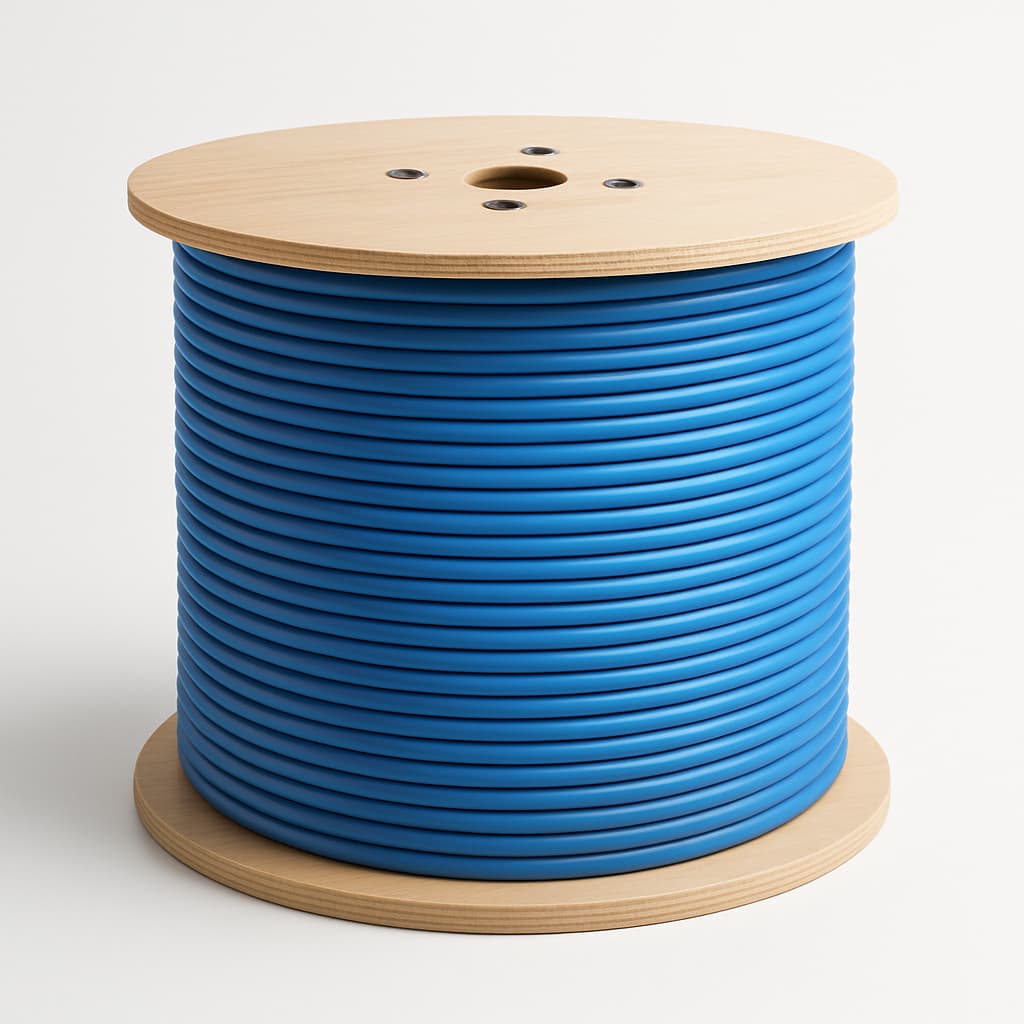 Telegartner L02002A0168 AMJ 500 U/FTP Cat.6A LSZH Blue Cable — illustrative AI-generated image