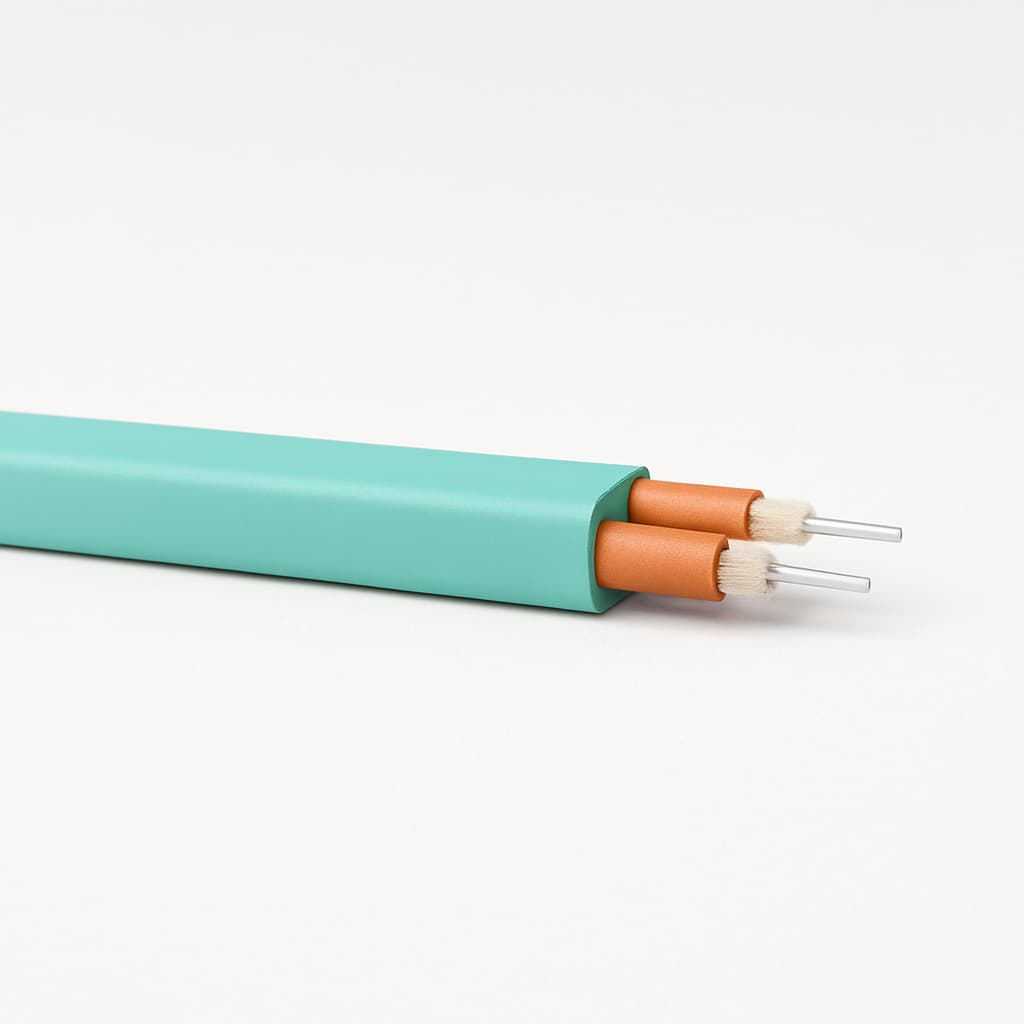 Telegartner L08011A0024 FO Duplex Cable I-V(ZN)H 2G50/125 OM3 — illustrative AI-generated image