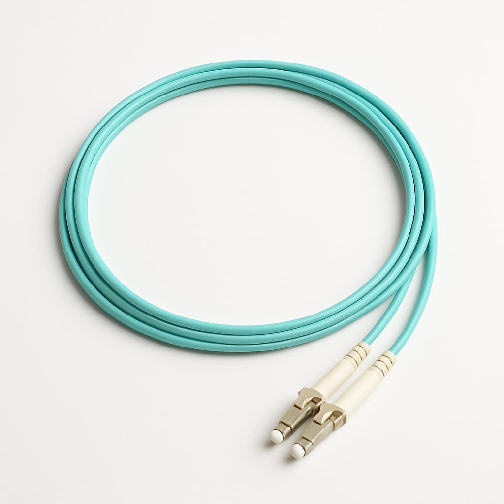 Telegartner L08011A0034 FO Duplex Cable I-V(ZN)H OM4 — illustrative AI-generated image