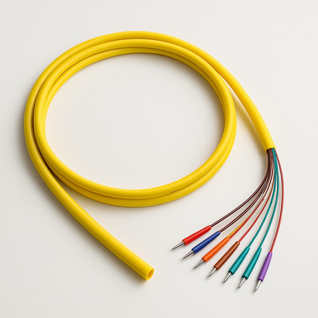 Telegartner L08020K1212 FO Breakout Cable 12E9/125 OS2 — illustrative AI-generated image