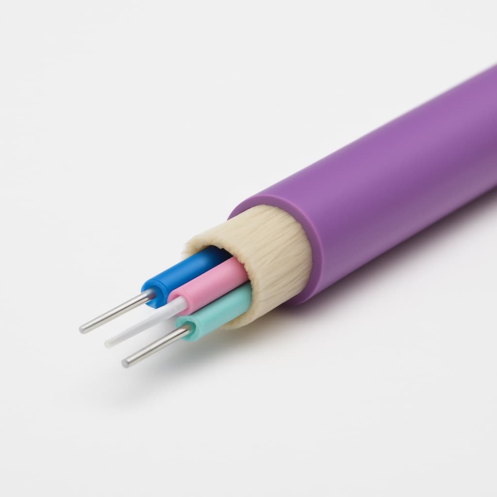 Telegartner L08021C0304 FO Universal Cable 4G50/125 OM4 — illustrative AI-generated image