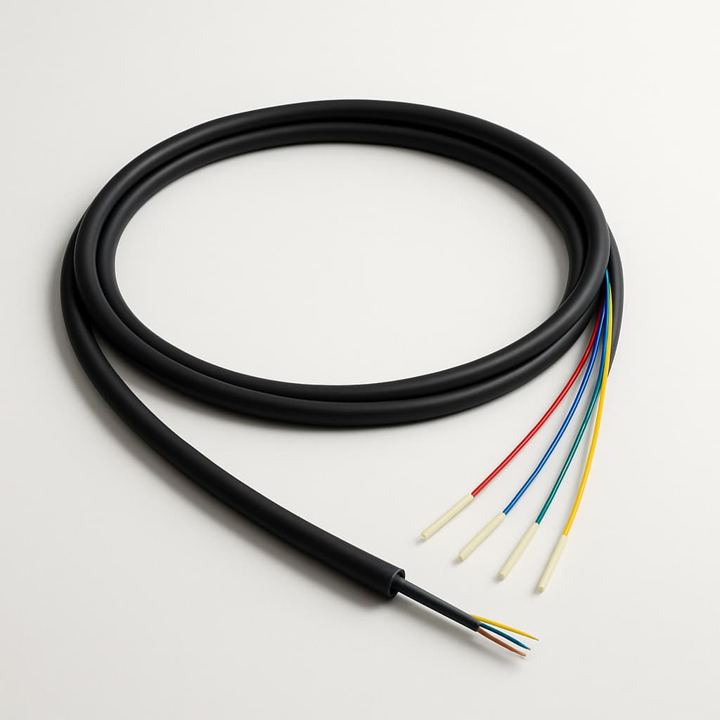Telegartner L08021C1208 FO Mini-Breakout Cable — illustrative AI-generated image