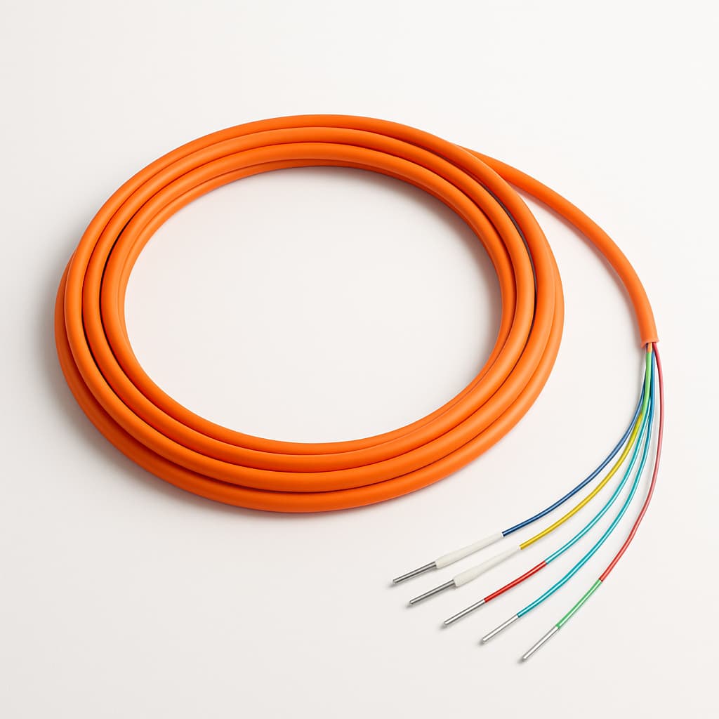 Telegartner L08021C1406 FO Breakout Cable 6G50/125 OM4 — illustrative AI-generated image