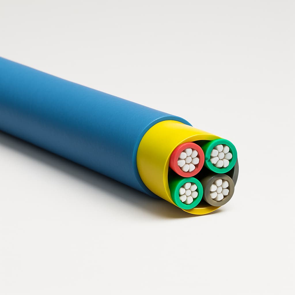 Telegartner L08021C9001 FO Universal Cable 4x12 G50/125 OM4 — illustrative AI-generated image