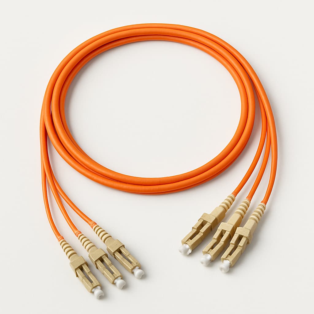 Telegartner L08021K1202 FO Breakout Cable 2G50/125 OM2 — illustrative AI-generated image