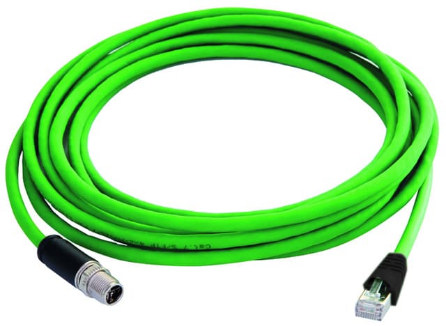 Telegaertner L80102A0000 M12x1 to RJ45 Cable Assembly, 3 m