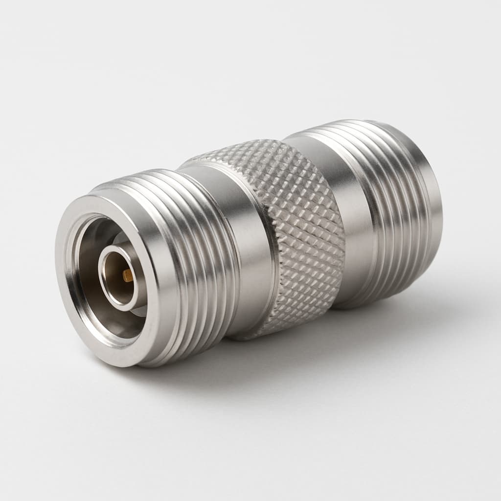 T-J01024B0006 N(f-f) 50 OHM Connector — illustrative AI-generated image