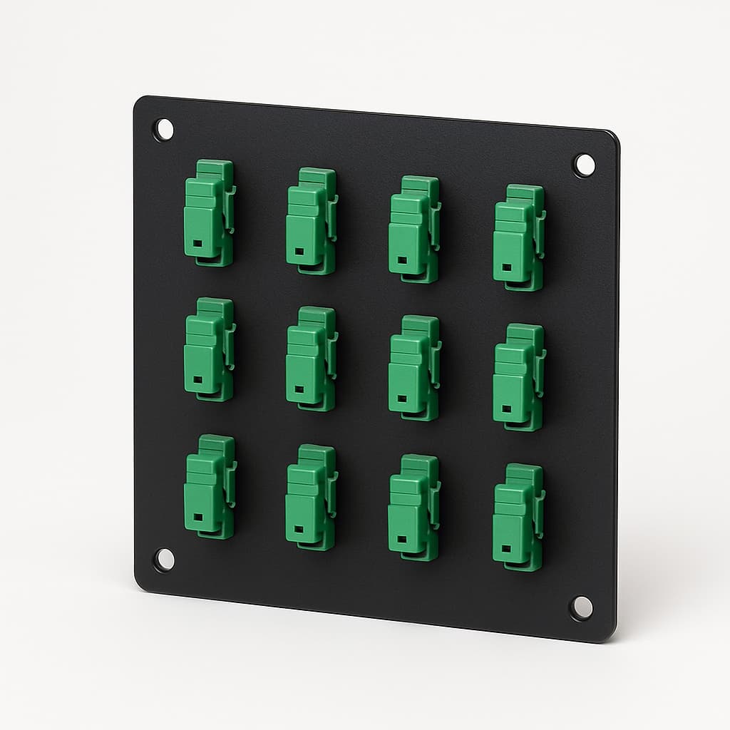 Telegartner B06015F8313 ODB54 Adapter Plate 12 x E2000 Simplex — illustrative AI-generated image