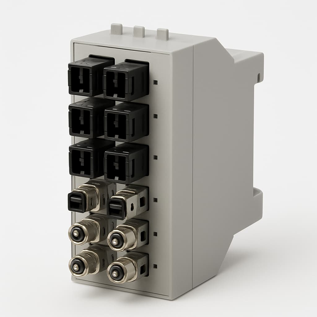 Telegartner H02022A0004 Grey Rail Distributor — illustrative AI-generated image