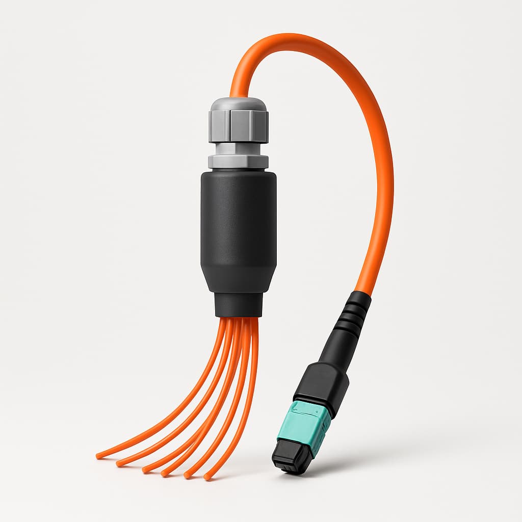 Telegartner H02052A0221 ODS Mini MPO 12-Fibre Cable Splitter — illustrative AI-generated image