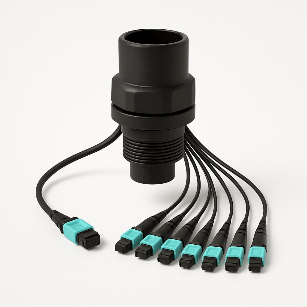 Telegartner H02052A0228 ODS Mini MPO Cable Split Assembly — illustrative AI-generated image