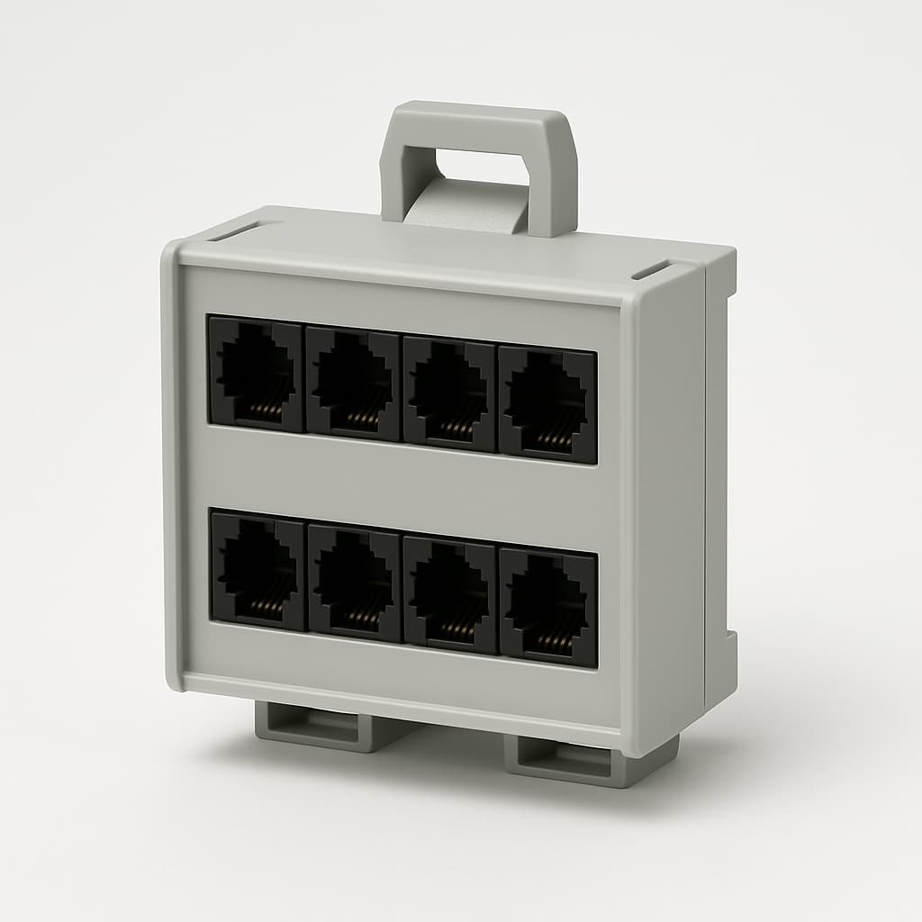 Telegartner H82050A0100 Mounting Rail Distributor — illustrative AI-generated image