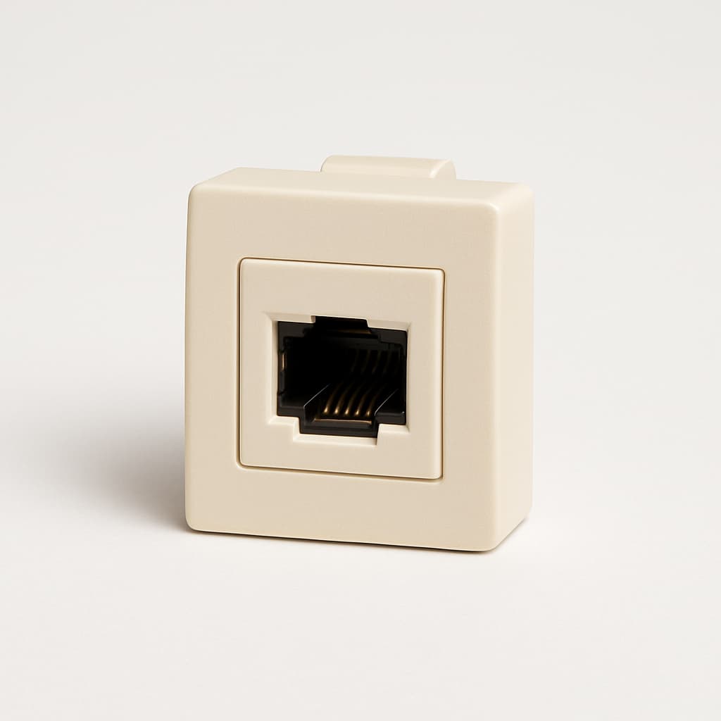Telegartner J00020A0390C AMJ45 8/8 Up/50 Cat.5e — illustrative AI-generated image